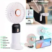 Ventilador de escritorio de mesa de Mano de cuello recargable con pantalla LED