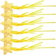 Alipis Fairy Wand Set 6pcs Star Wand Fairy Toys for Girls Kids Party Favors Sequins