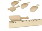 1- 3"Wooden Scoops Hand Painted Wood Scoop Candy Scoop Bath Salt Scoop Ice Cream
