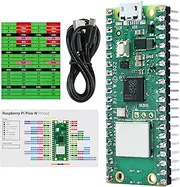 Freenove Raspberry Pi Pico W Board Pre-Soldered Header, Dual-core Arm Cortex-M0+ Microcontroller, Development Board, Python C Java Code, Tutorial Example Projects