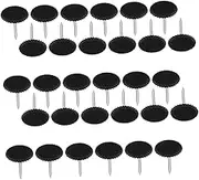 Operitacx 200pcs Thumb Tacks for Wall Hangings Plastic Push Pins for Cork Board Flat Head Marking Tacks for Photos Posters Maps Documents Space Saving Design