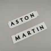 Aston Martin DBX & DBS Superleggera Script Rear ​Emblem Badge Gross Black New (for: Aston Martin)