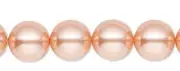 8 Rose Peach Swarovski Crystal 5810 Pearl Beads 10MM