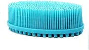 PEAPJXM Loofah Exfoliating Boy Scrubber 2 in 1 Face An Boy Silicone Scrubber - Antibacterial Silicone Shower Brush Bath Sponge Loofa 1 pack-pink
