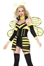 6 PC. Ladies Buzzed Bee Costume Set