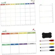 1 Monthly Planner Board Erasable Message Whiteboard for Fridge Home Schedule Tool Design for Daily Planning Notes for Organizing Tasks Reminders