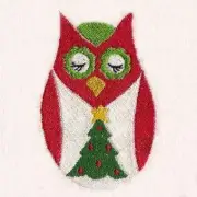 Christmas Hoot Quilting Squares, Machine Embroi., 2 each of 8 Designs, 16 total