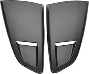 Matte Black 1/4 Rear Side Vent Quarter Window Louver Shutter Cover Trim Replacement Accessories Compatible For Ford Mustang 2015-2022