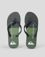 [Quiksilver] Quiksilver Men's Molokai Tijuana Flip Flops Slippers in Black Size 09 09 Black