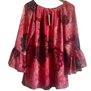 Cedar Rose NWT Medium Boho Peasant Blouse