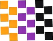COHEALI 18pcs Halloween Non-Woven Fabric Halloween Sewing Supplies Pre- Cut Quilt Squares Felt Fabric Patchwork Halloween Felt Squares Felt Cloths Stitching Craft Supplies Black Orange