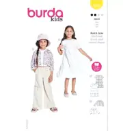 Burda 9225 Girls' Dress & Jacket Sewing Pattern Sz 5-10 NEW!