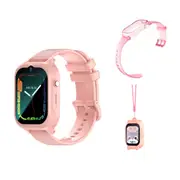 4G Network Kids Smart Watch GPS Positioning Video Call SOS Smartwatch Camera Voice Chat Phone Watch-Pink