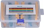 Resistor Kit, Resistor Assortment 1/4W Resistance Electronic Accessories Ohm Resistors 2600Pcs for Engineering for Audio Equipment