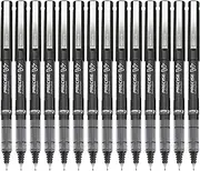 Pilot, Precise V7, Capped Liquid Ink Rolling Ball Pens, Fine Point 0.7 mm, Black, Pack of 14