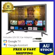 Blaupunkt 24" Inch Google HD Smart TV 12V /240V Chromecast Caravan Car Camper RV