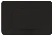Hager Allure Brush Plate Matt Black - WBHSPCE-MB