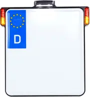 Heinz Bikes All-In-One D, 4in1 signals/tail-/license plate light , color: Black , size: 180x200 mm