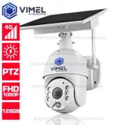 4G Security Camera Solar 128GB 24/7 PTZ Home Live Outdoor Battery Wireless Farm