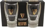 Guinness Minature Glass Set of 2 with Harp Design