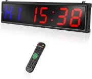 LED Interval Timer Count Down/Up Clock Stopwatch with Remote Home Gym Kitchen