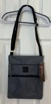 STONE MOUNTAIN LOCKPORT Crossbody Handbag Purse Slate/Black NEW With TAGS