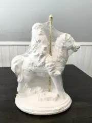Old Time Carousel Santa Figurine California Creations Ready To Paint Christmas