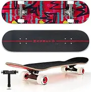[Magneto] SUV Skateboards | Fully Assembled Complete 31" x 8.5" Standard Size | 7 Layer Canadian Maple Deck | Designed for All Types of Riding Kids Adults Teens Men Women Boys Girls | Free Skate Tool