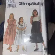Simplicity 8492 UNCUT Sewing Pattern, Girls' Dress, Size 12-14