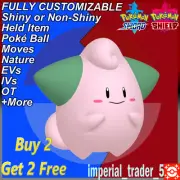 Pokémon Sword and Shield ✨ Shiny Cleffa ✨ W/ Best 6IV Customizable