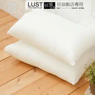 【LUST】【MIT飯店民宿專用枕 大白枕 枕頭】防蠻抗菌-台灣製【超取一張只能選擇二入，超過需選宅配部份】