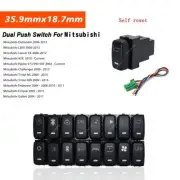 Push Button Trunk Switch For Mitsubishi w/LED Indicator Lights 4-Pole