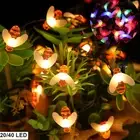 6M 40 LED Honey Bee String Light Battery Powered Outdoor Garden Fairy Lamp Decor
