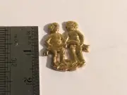 Ship Model Fittings Parts Gilt metal Cherubs Hull Decor 15mm x 18mm