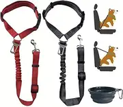 DKDDSSS 2 Pcs Dog Car Harness, Dog Car Seat Belt, Dog Seat Belts, Headrest Dog Car Seat Belt, Dog Seat Belts For Cars, Headrest Dog Car Seat Belt Restraint, Dog SeatBelt, Dog Seat Belt Harness