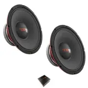 2 x DS18 12" 2000 Watt 8 Ohm Mid-Bass Car Audio Loudspeaker PRO-X12MBASS