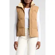 Picture Organic Clothing Hylla Waterproof Puffer Vest in Dark Stone at Nordstrom, Size Large