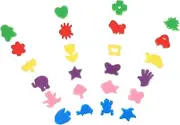 48Pcs DIY Sponge Painting Brushes for Sponges for Graffiti Oil Painting Creative Activities Birthday Present for Boys