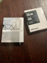 Impossible PX 600 for Polaroid 600 2 pack color and silver shade expired