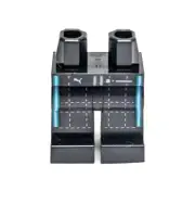 Lego - Minifigure Legs - Black, Blue Stripe, Racing