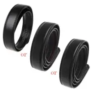 Men s Faux Leather Automatic Business Belt Replacing Waistband Without Buckle