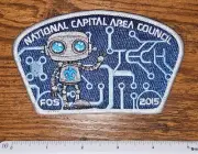 National Capital Area NCAC Friends of Scouting FOS 2015 BSA CSP STEM Robot Patch