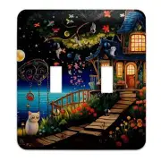 Decorative Switchplate - Claude Monet Inspired Enchanted Cottage Light Switch Co