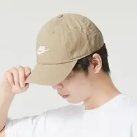 在飛比找Yahoo!奇摩拍賣優惠-NIKE CLUB CAP 卡其色 黑色 刺繡 復古老帽 棒