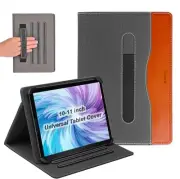 Universal 10.1 Inch Leather Tablet Cover Case with Stylus Holder, for Brown