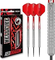 RED Dragon Hell Fire 22g, 24g or 26g Tungsten Darts Set with Flights and Stems