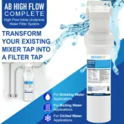 High Flow Under Sink Filtration System Fully pre-assembled for DIY