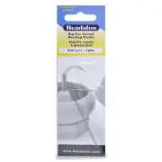 Beadalon Big Eye Curved Beading Needles 2/Pkg-3.5"
