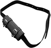 rockible Sword Belt Dagger Holster PU Leather Medieval Knight Rapier Scabbard Holder Cosplay, Black