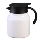 Stainless Steel Stewed Teapot Tea Making Pots Thermal Kettles (White 1000ML) Hot